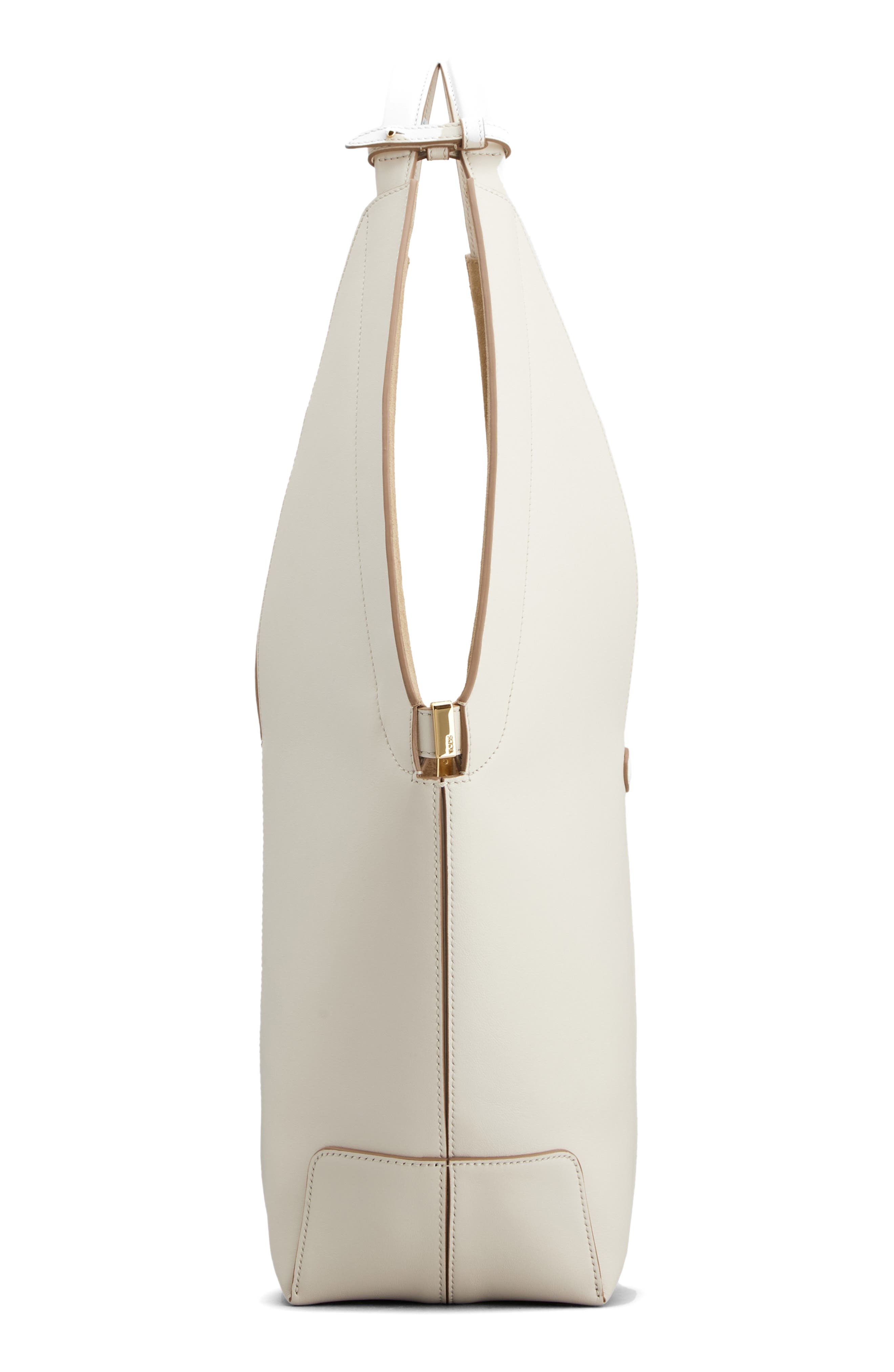 Tod's Small Sacca Leather Bucket Bag in Bianco Calce at Nordstrom - 4