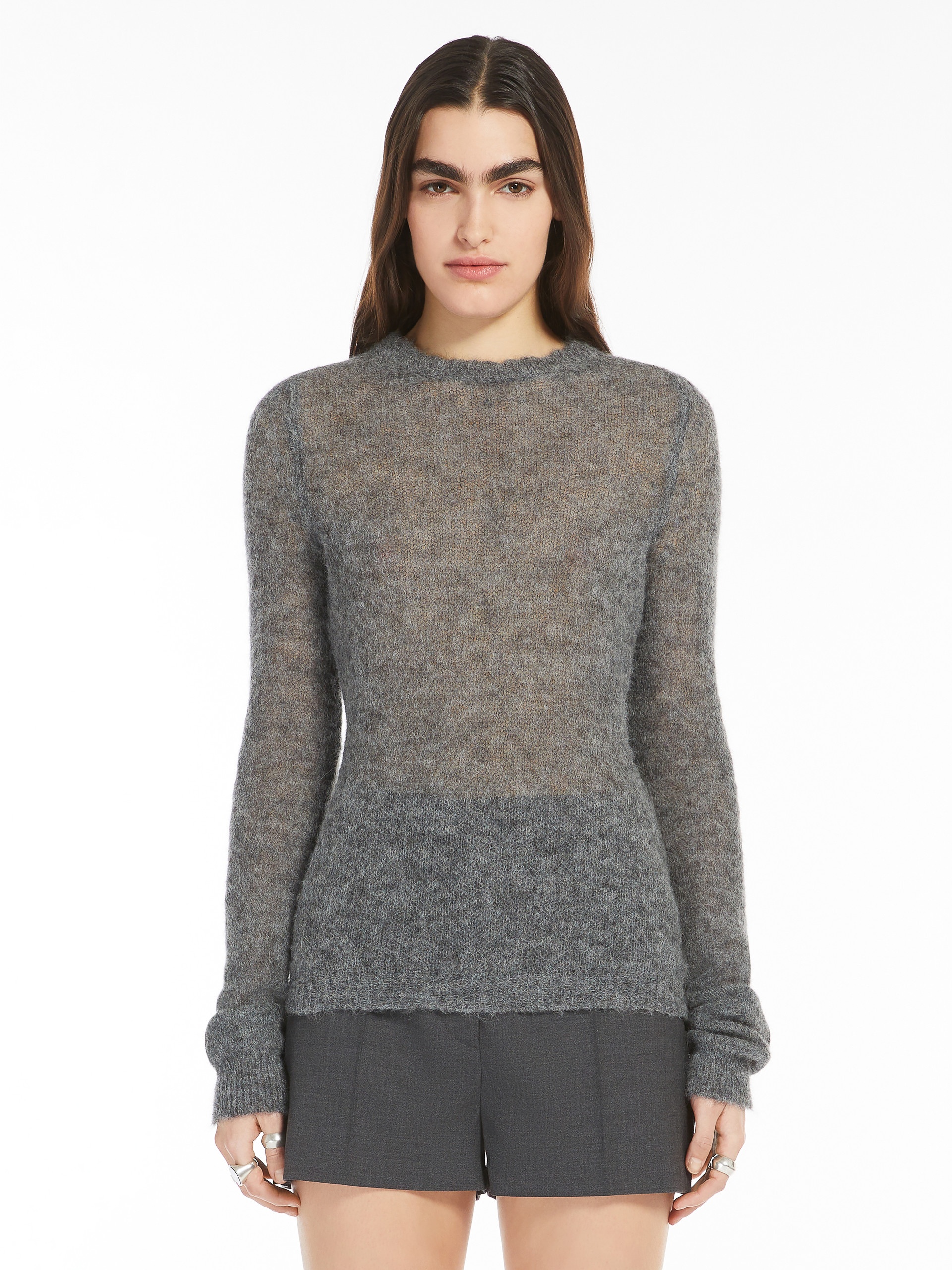 FIAMMA Stretch alpaca and wool crew-neck sweater - 3