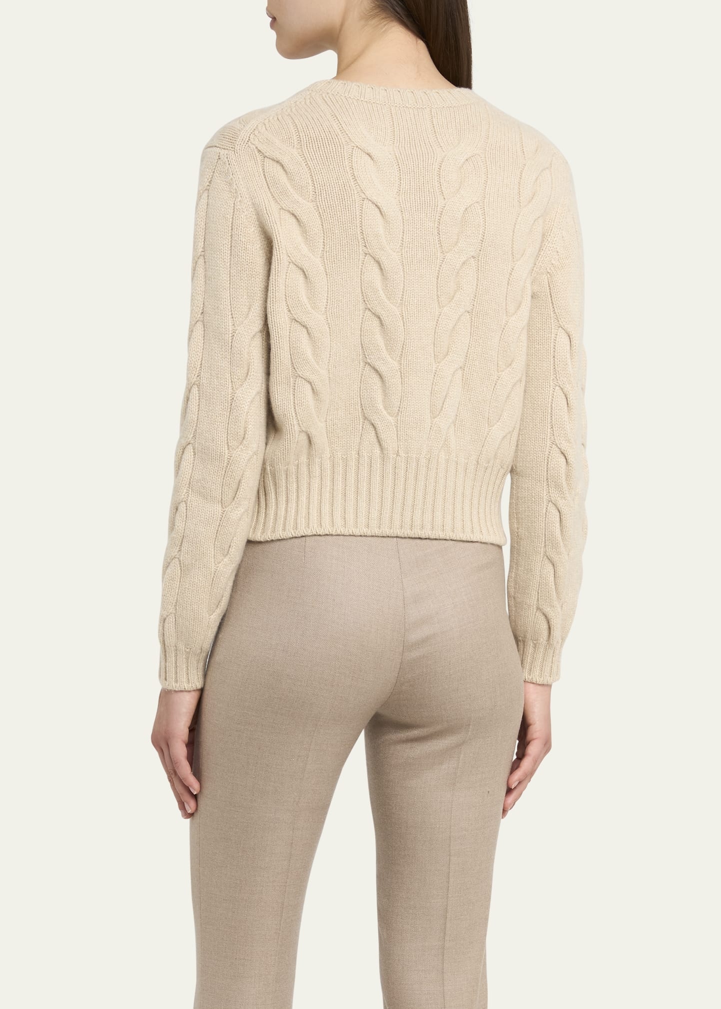 Napier Cashmere Cable-Knit Sweater - 3