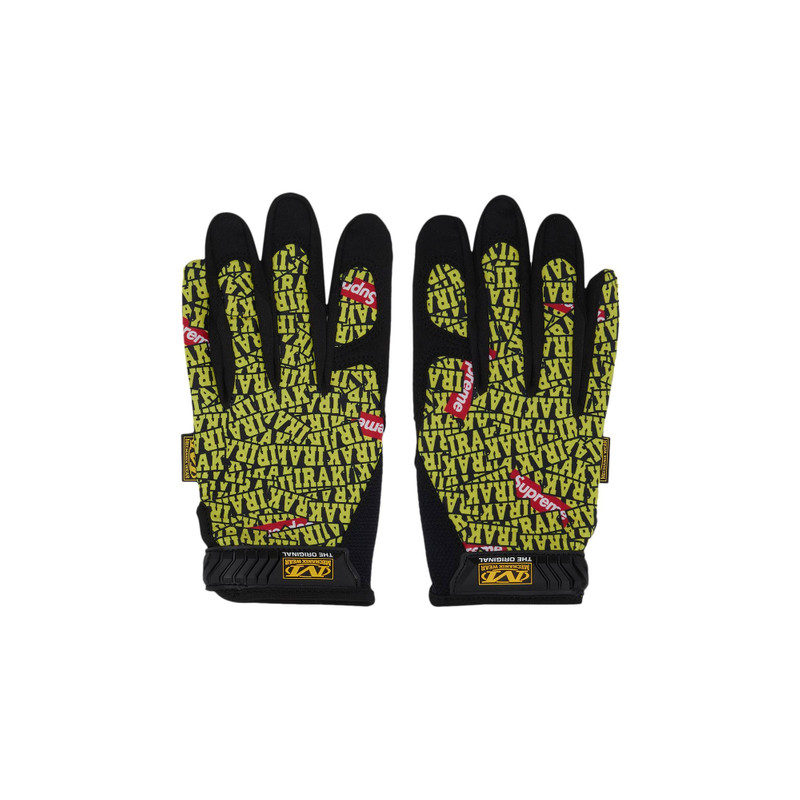 Supreme x Mechanix x IRAK Work Gloves 'Yellow' - 1
