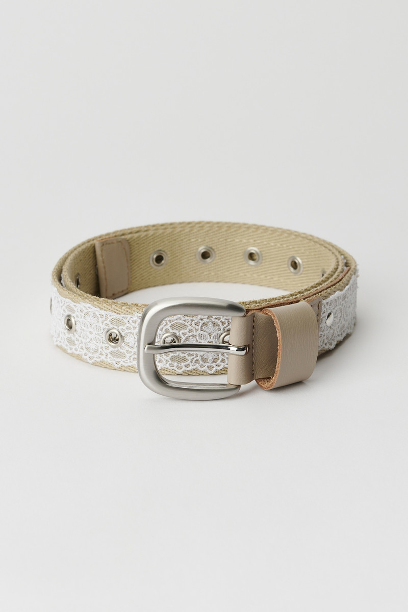 3 cm Lace Belt Off White Lace 1