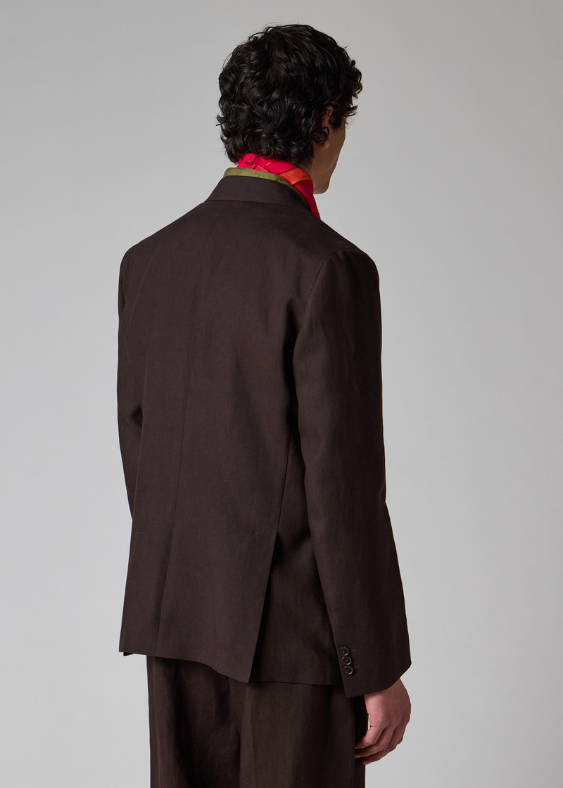 Aubergine Linen Suit 23