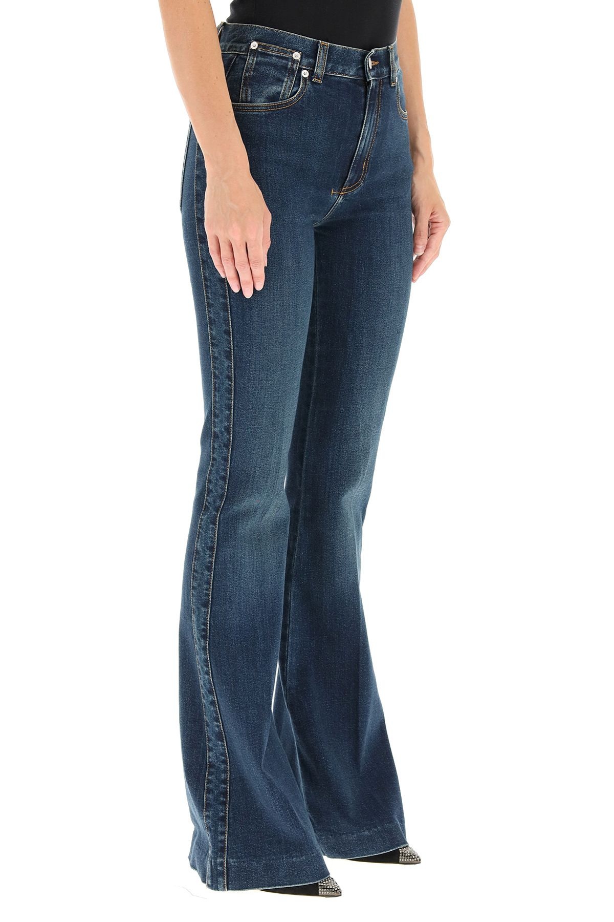 HIGH WAIST FLARE JEANS - 3