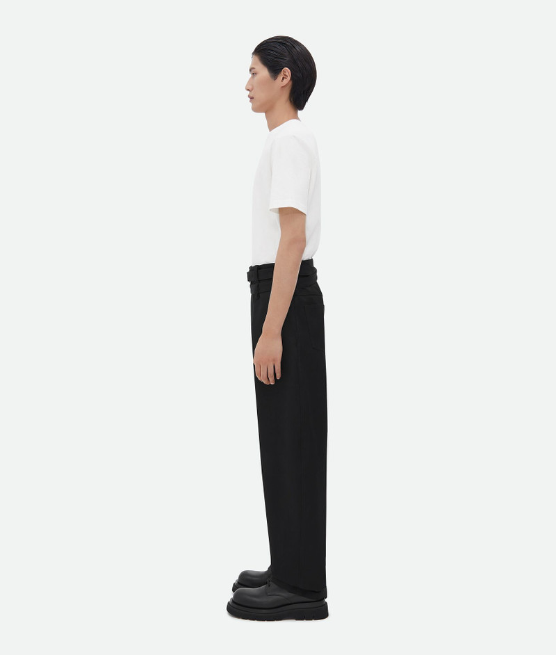 Bottega Veneta belted cotton twill pants outlook