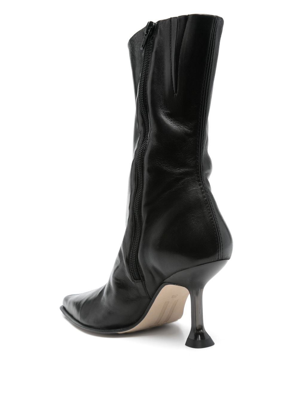 70mm leather boots - 3