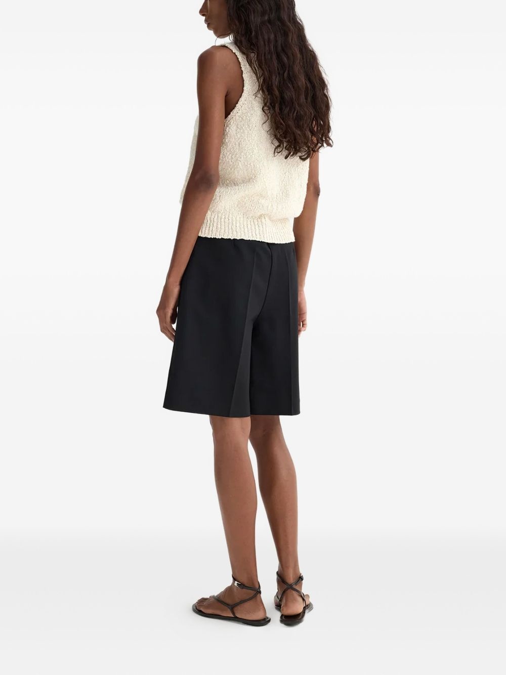 textured sleeveless top - 3