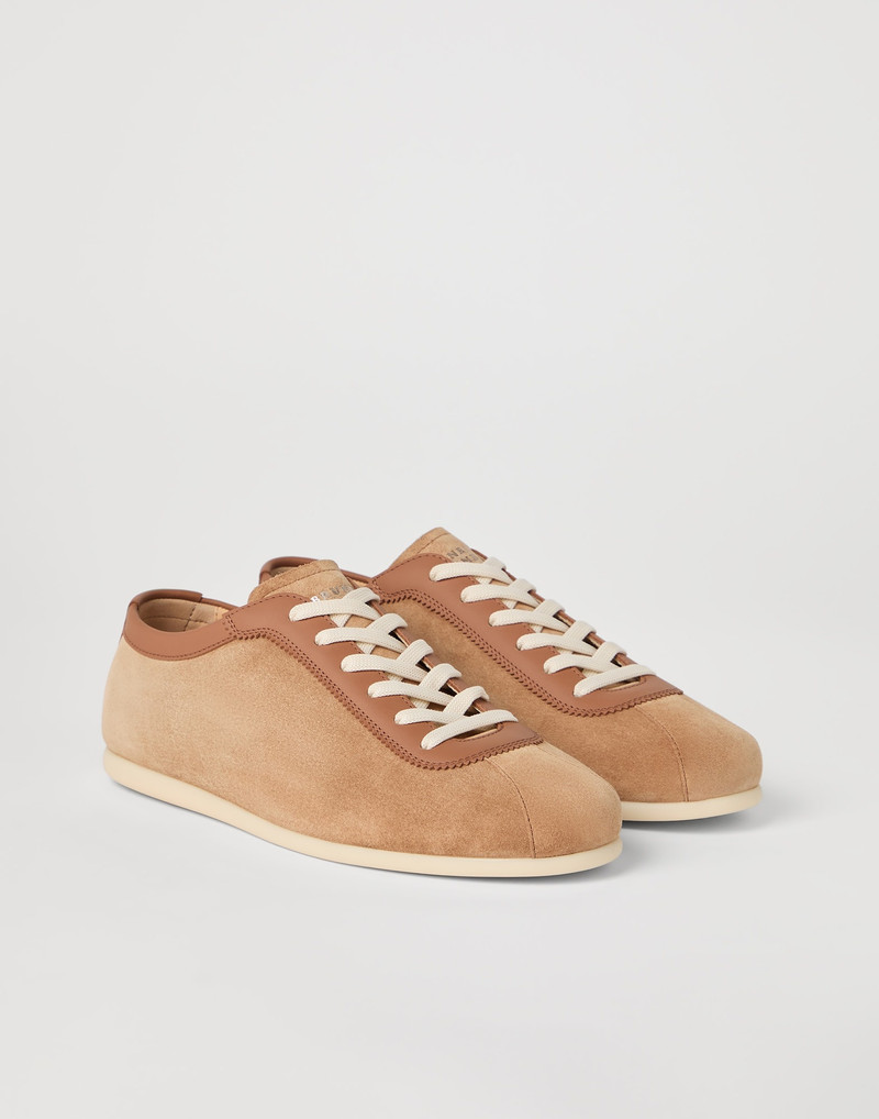 Washed suede sneakers 1