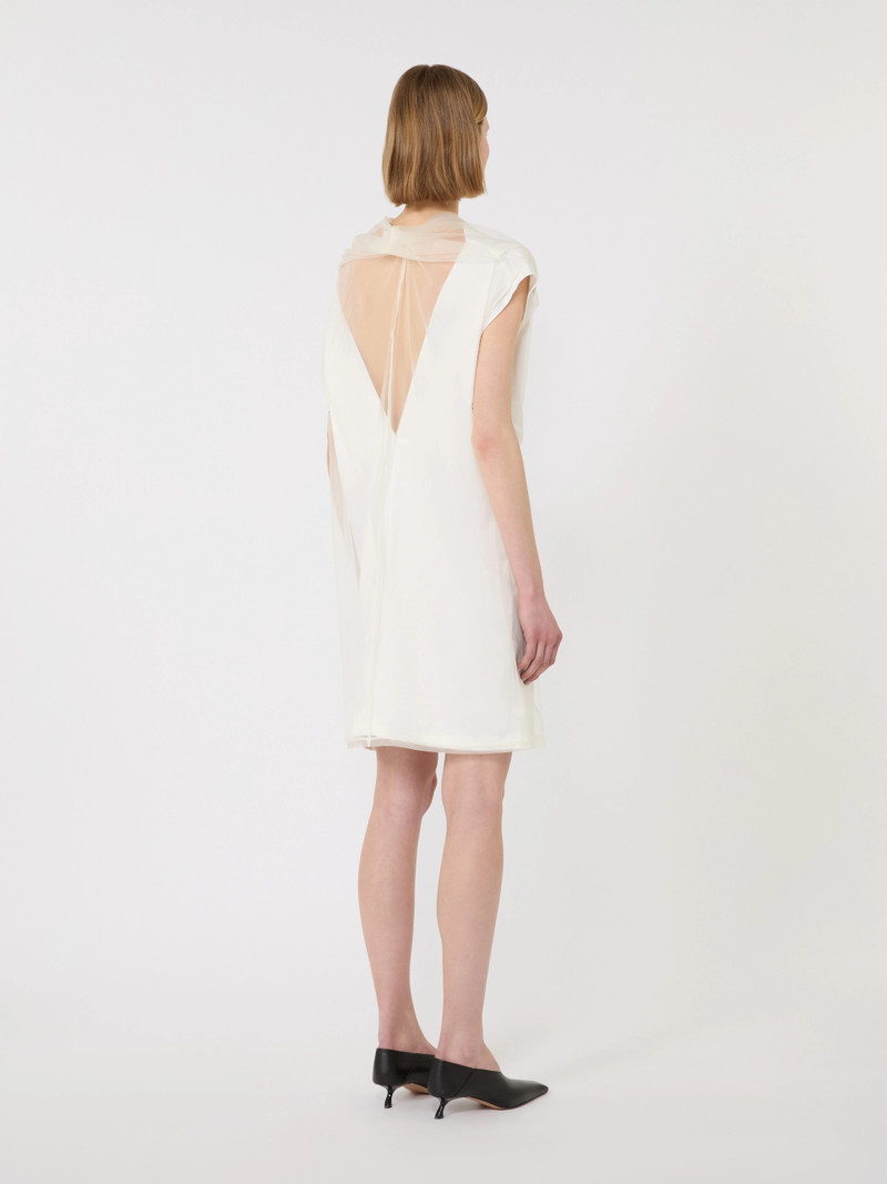 MELA Short, stretch jersey dress - WHITE 4