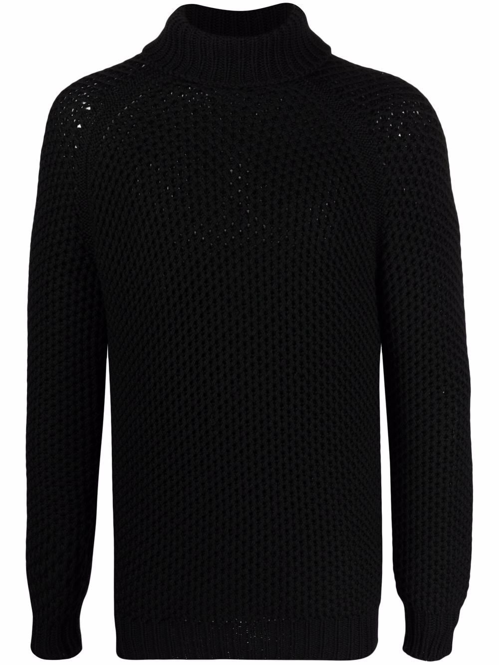 roll-neck knitted jumper - 1