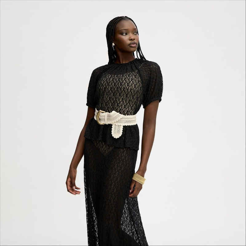 Stretch Lace Short Sleeve Top 3