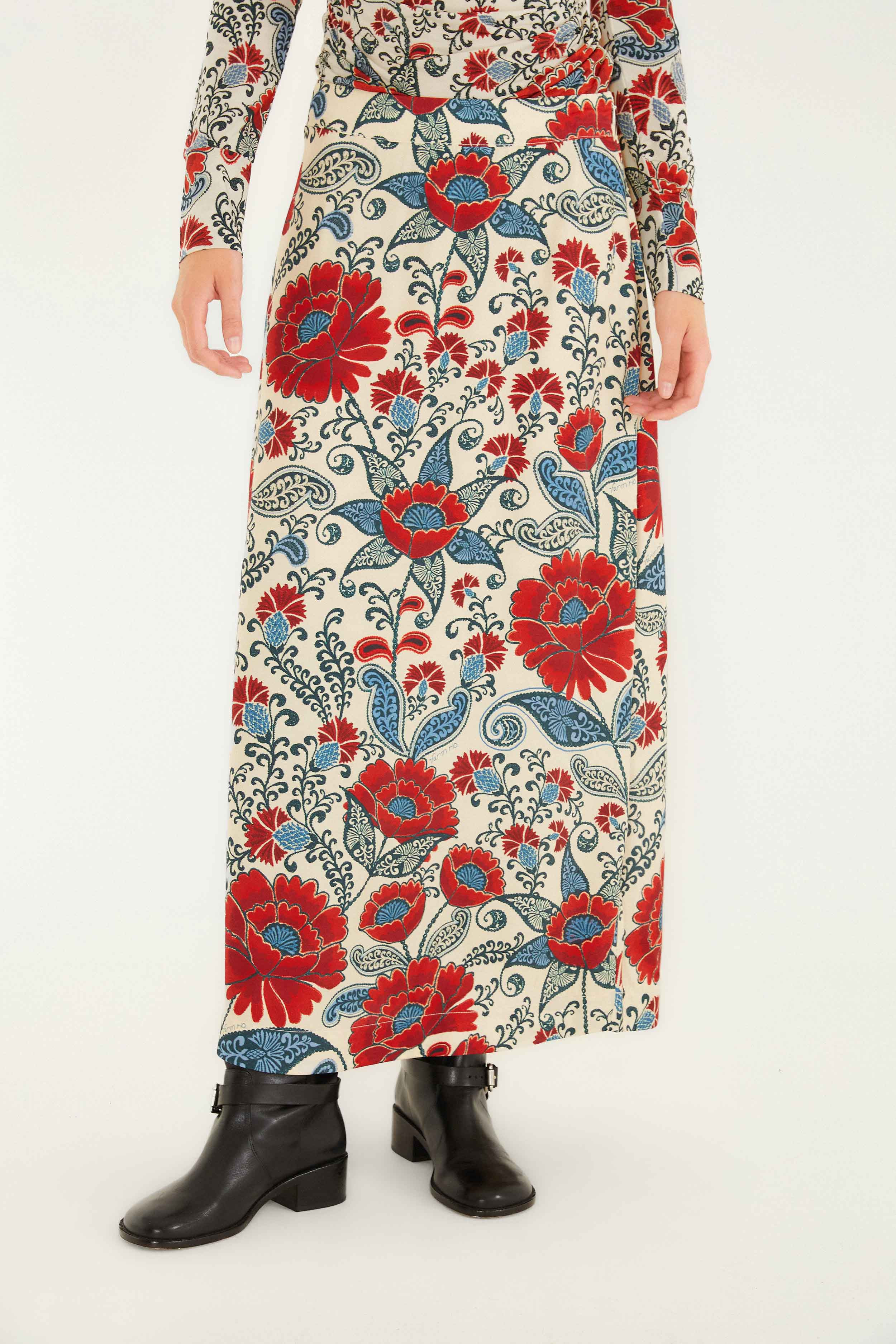 Sand Francesca Lenzing™ Ecovero™ Viscose Maxi Skirt - 2