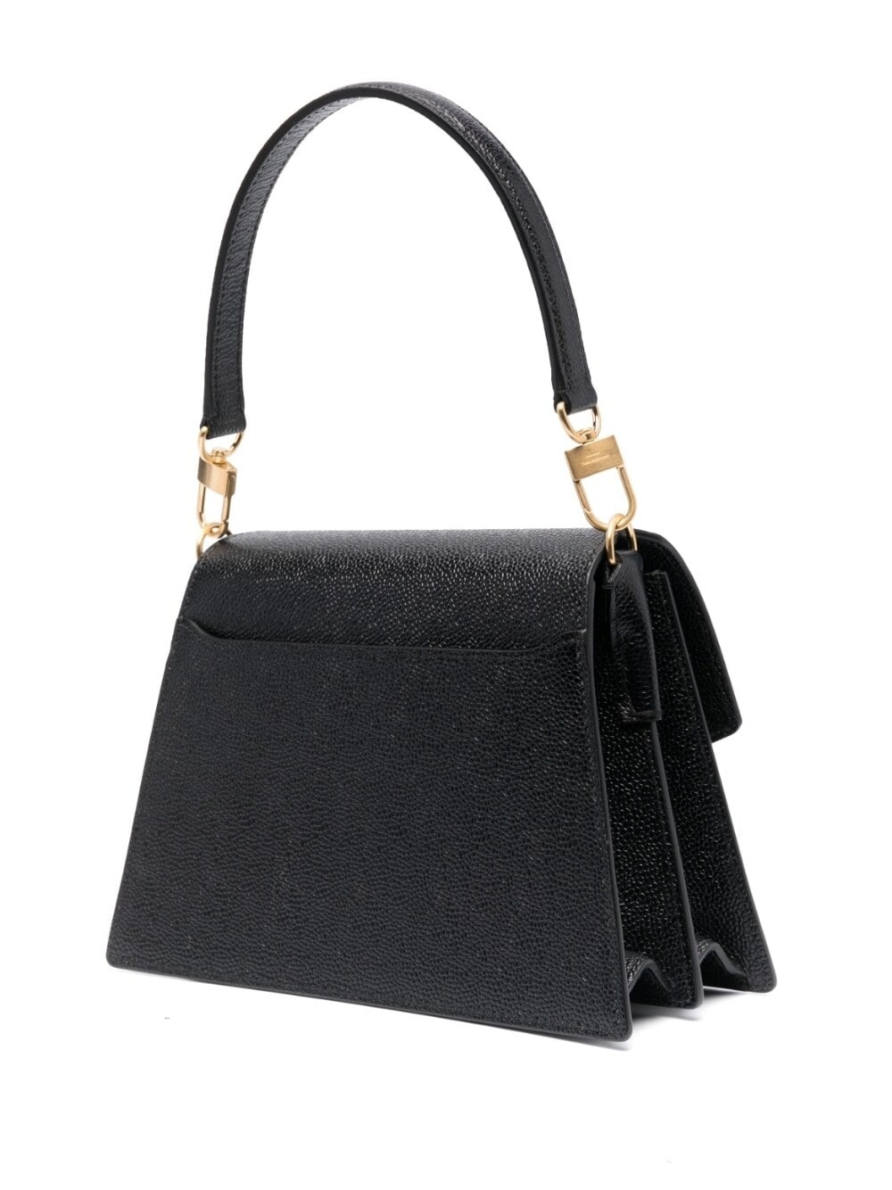 Trapeze pebbled leather tote bag - 3
