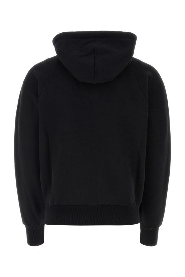 Black stretch cotton sweatshirt - 2