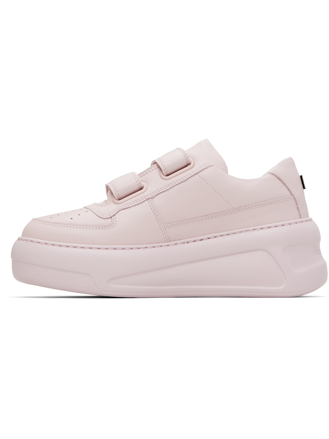 Pink Velcro Strap Platform Sneakers - 3