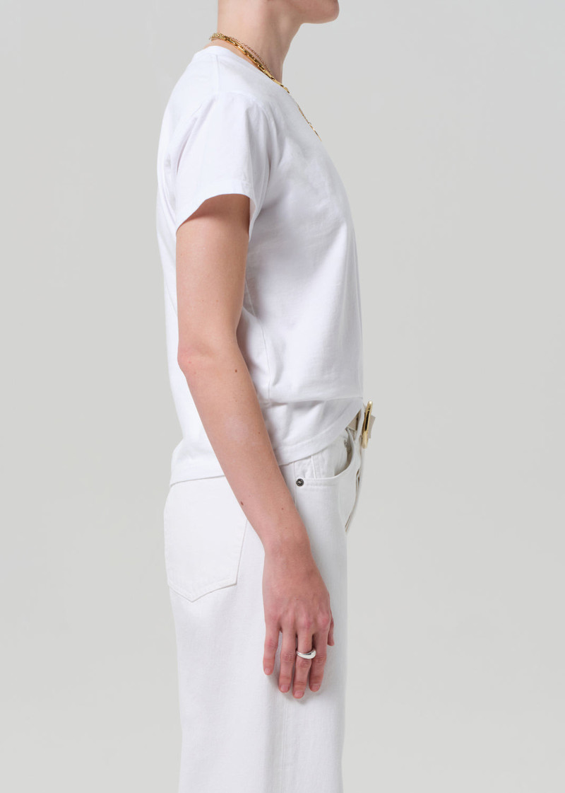 Maybelle Pocket Tee In White 4