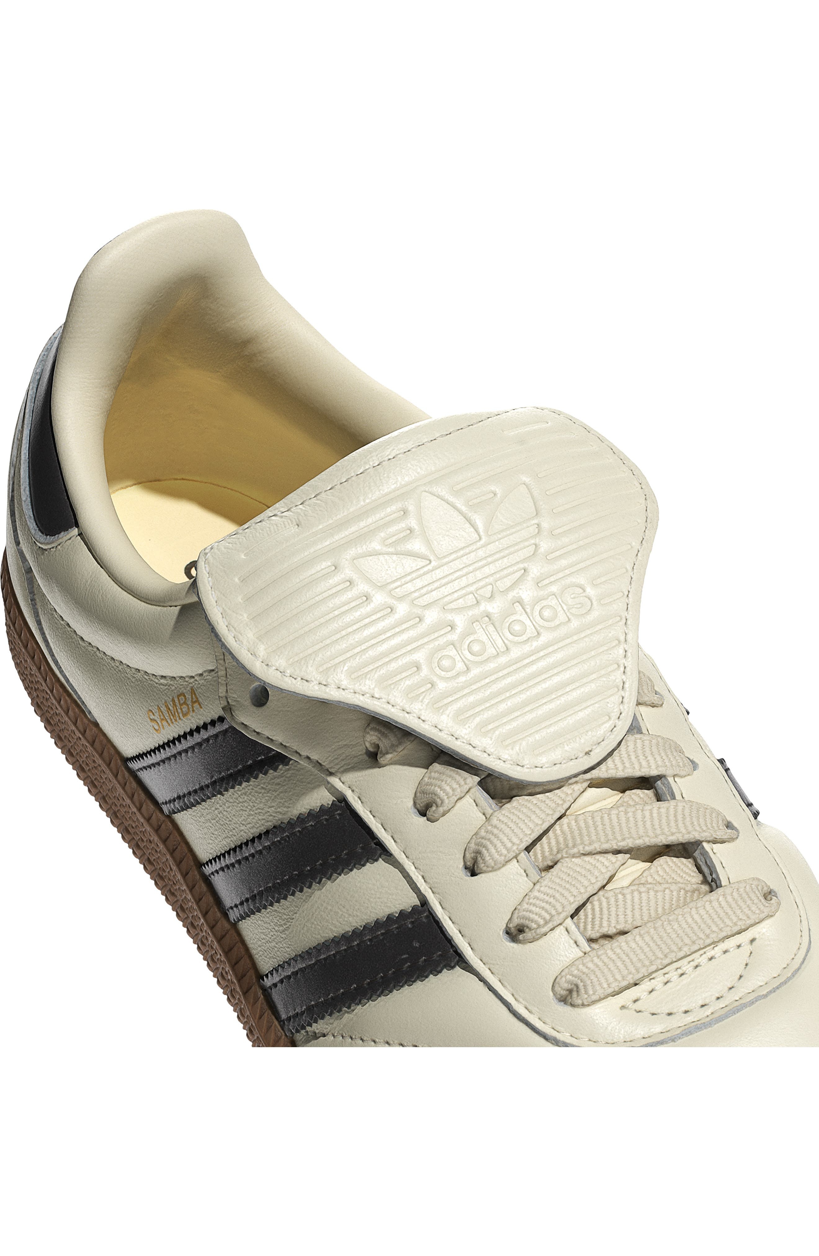 adidas Samba LT Sneaker in Cream White/Black/Gum at Nordstrom - 7