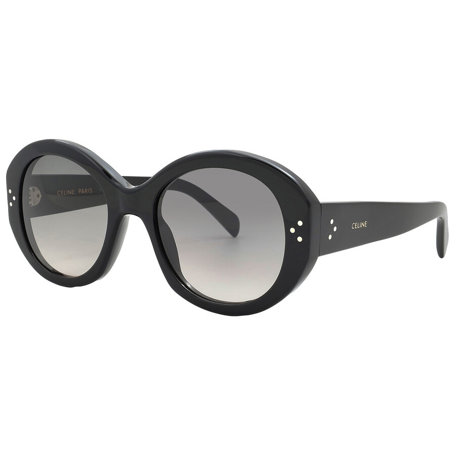 Celine Bold 3 Dots Brown Gradient Oval Ladies Sunglasses CL40240I 01F 53 - 2