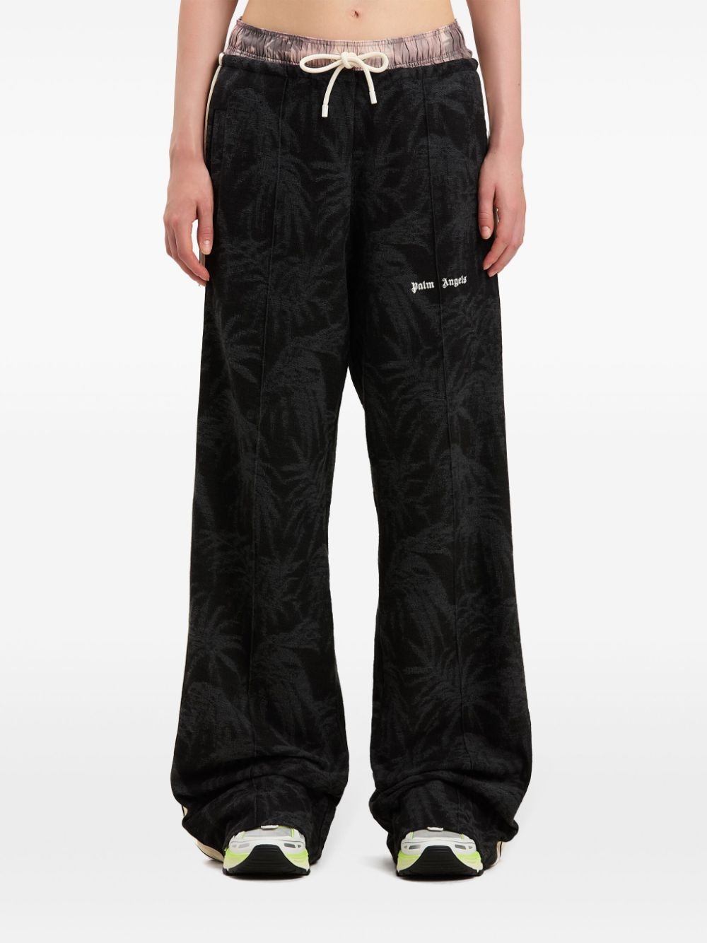 palms-jacquard track pants - 3