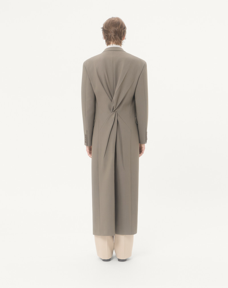 VALENTINO DOUBLE-BREASTED LIGHTWEIGHT WOOL COAT WITH KNOT DETAIL 6