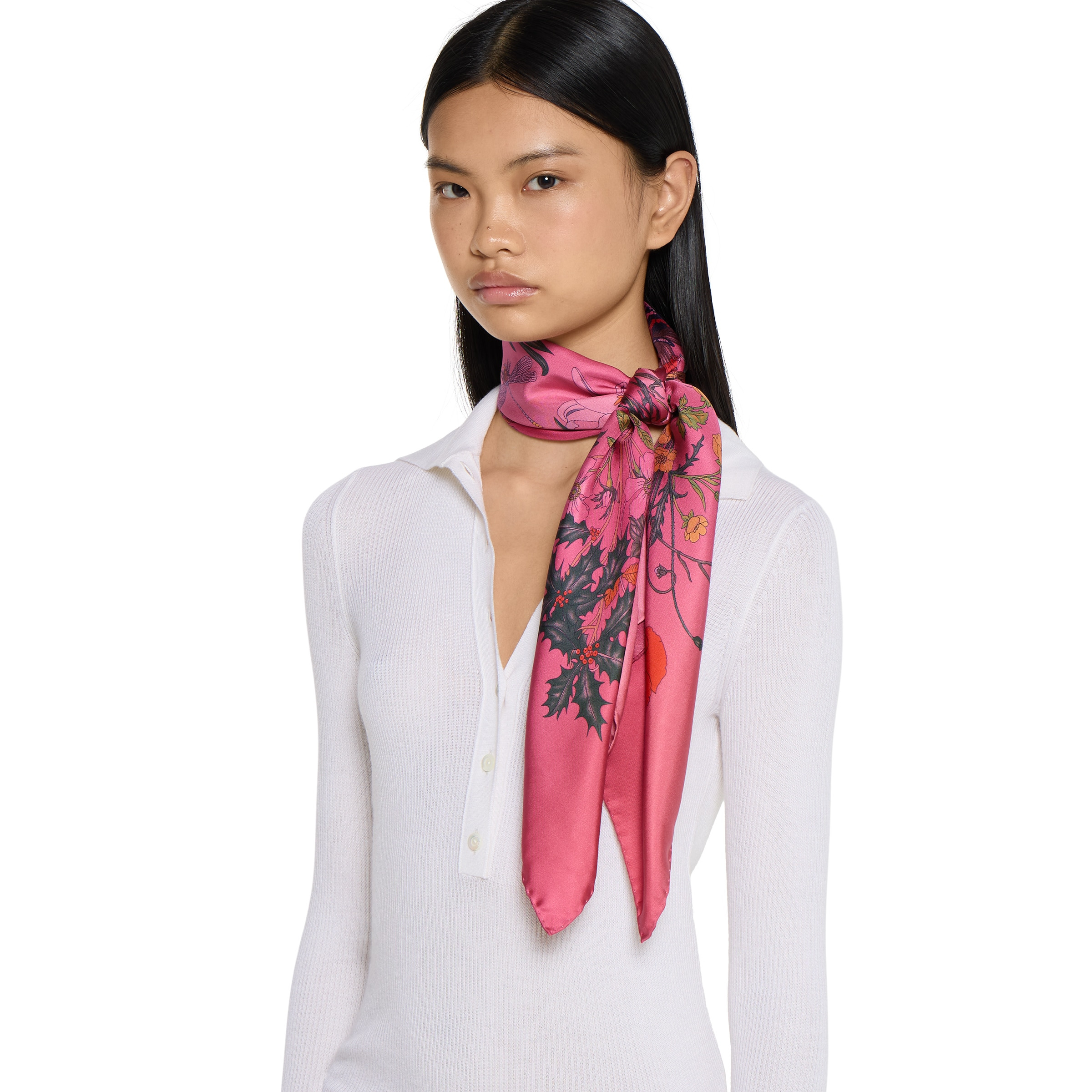 Printed silk carré - 3