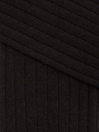 ZEGNA BLACK COTTON CASHMERE AND SILK SOCKS outlook