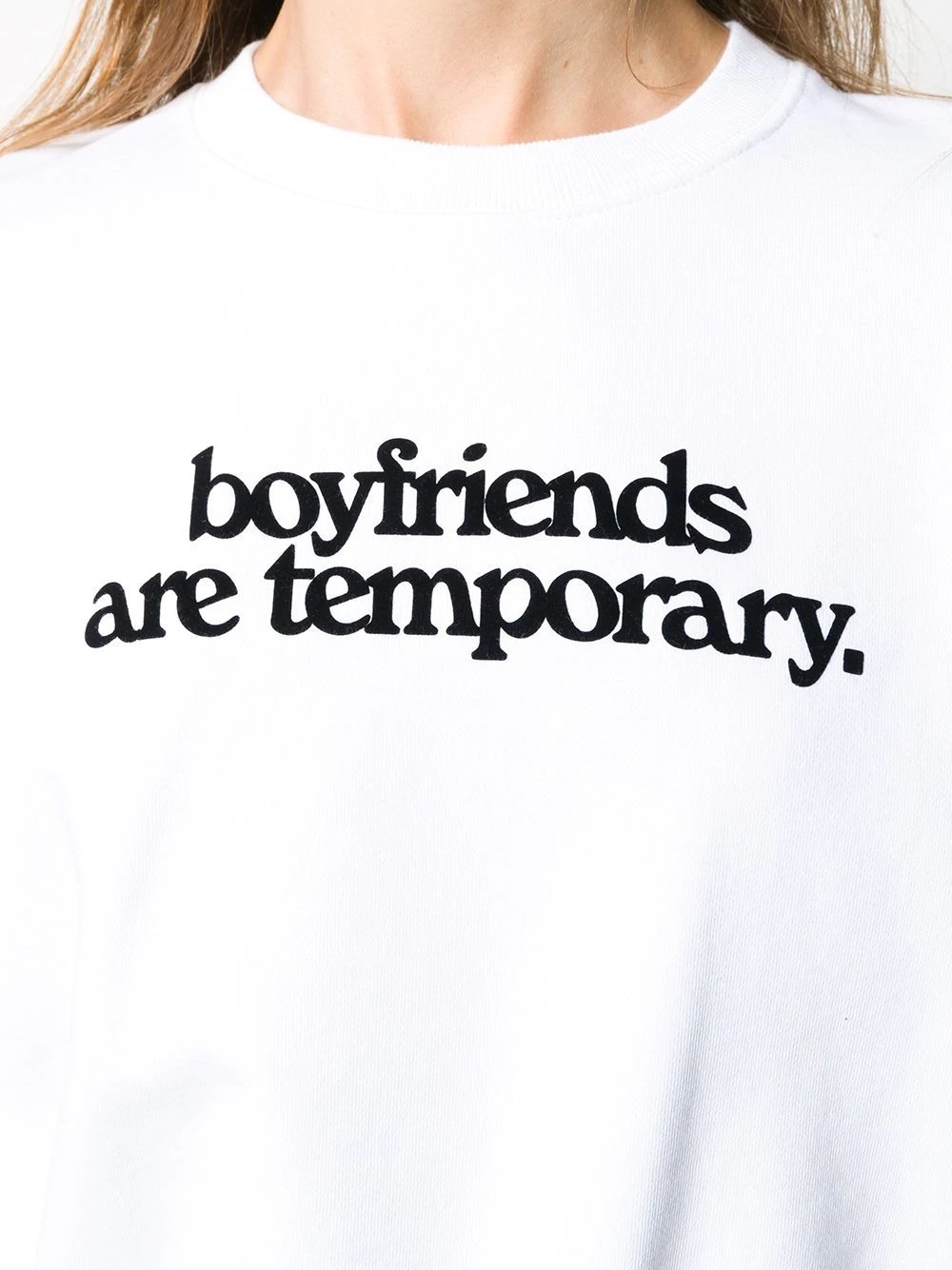 Boyfriends print cropped sweatshirt - 5