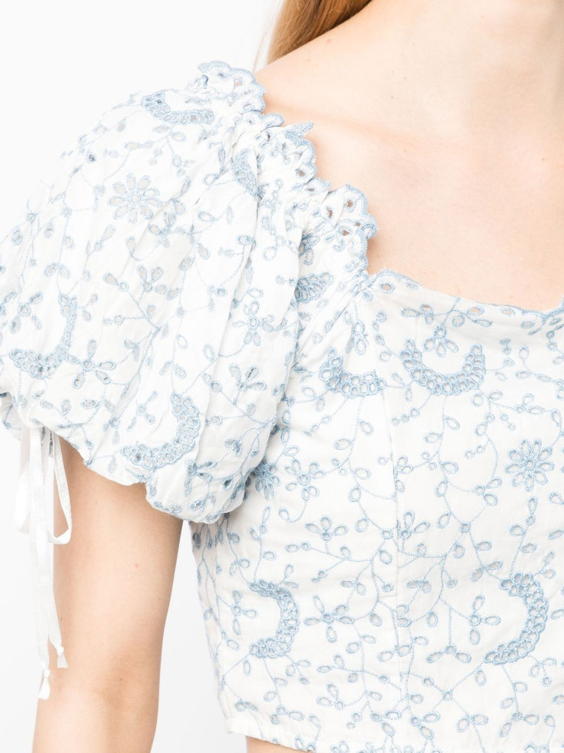Melina broderie-anglaise crop top 5