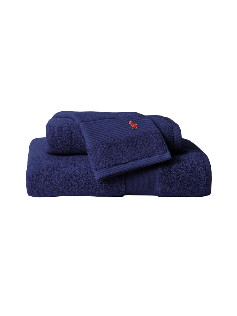 Polo Player Cotton Bath Mat - Newport Navy 3