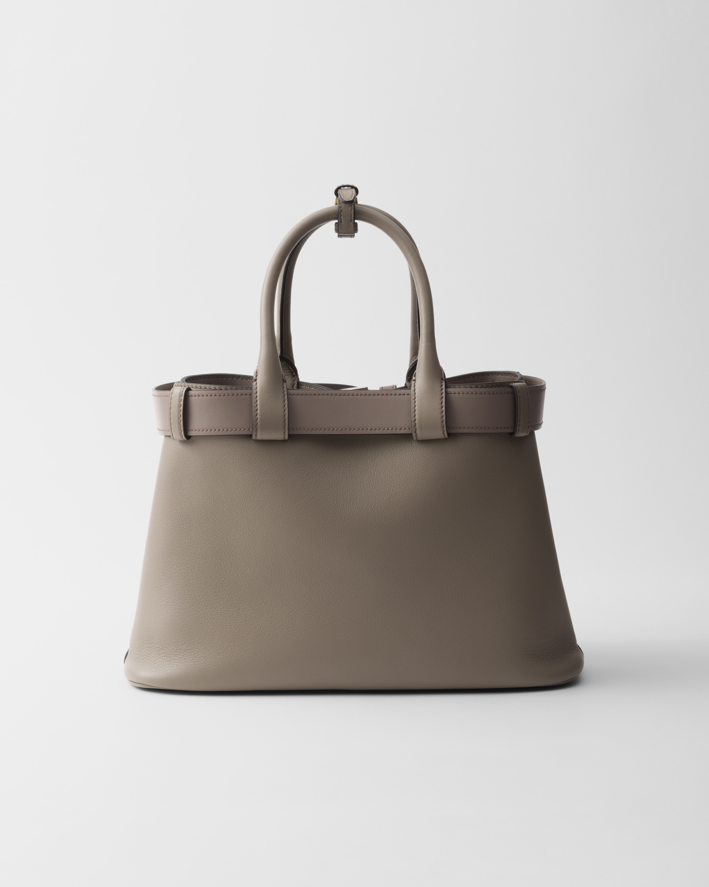 Prada Buckle medium leather handbag with belt - 3