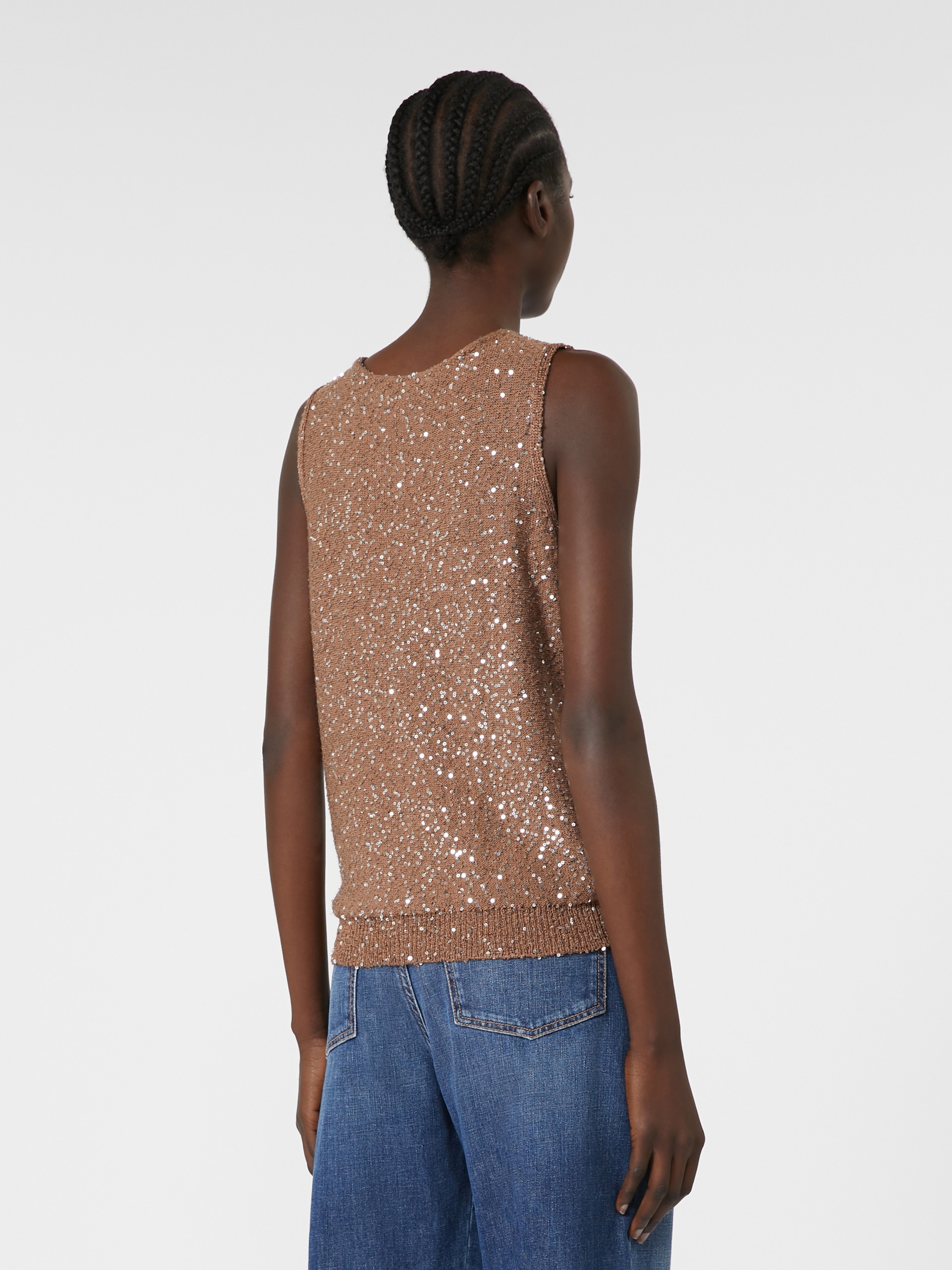 ACAICI Sequinned knitted top - 4
