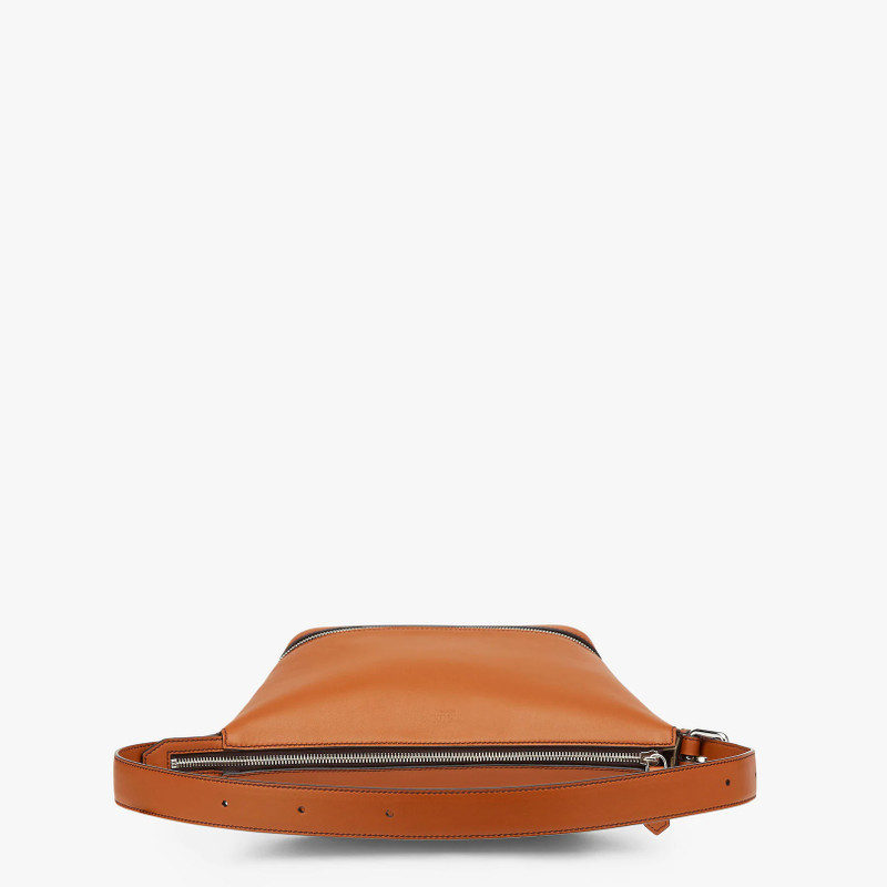 Brown leather belt bag 4