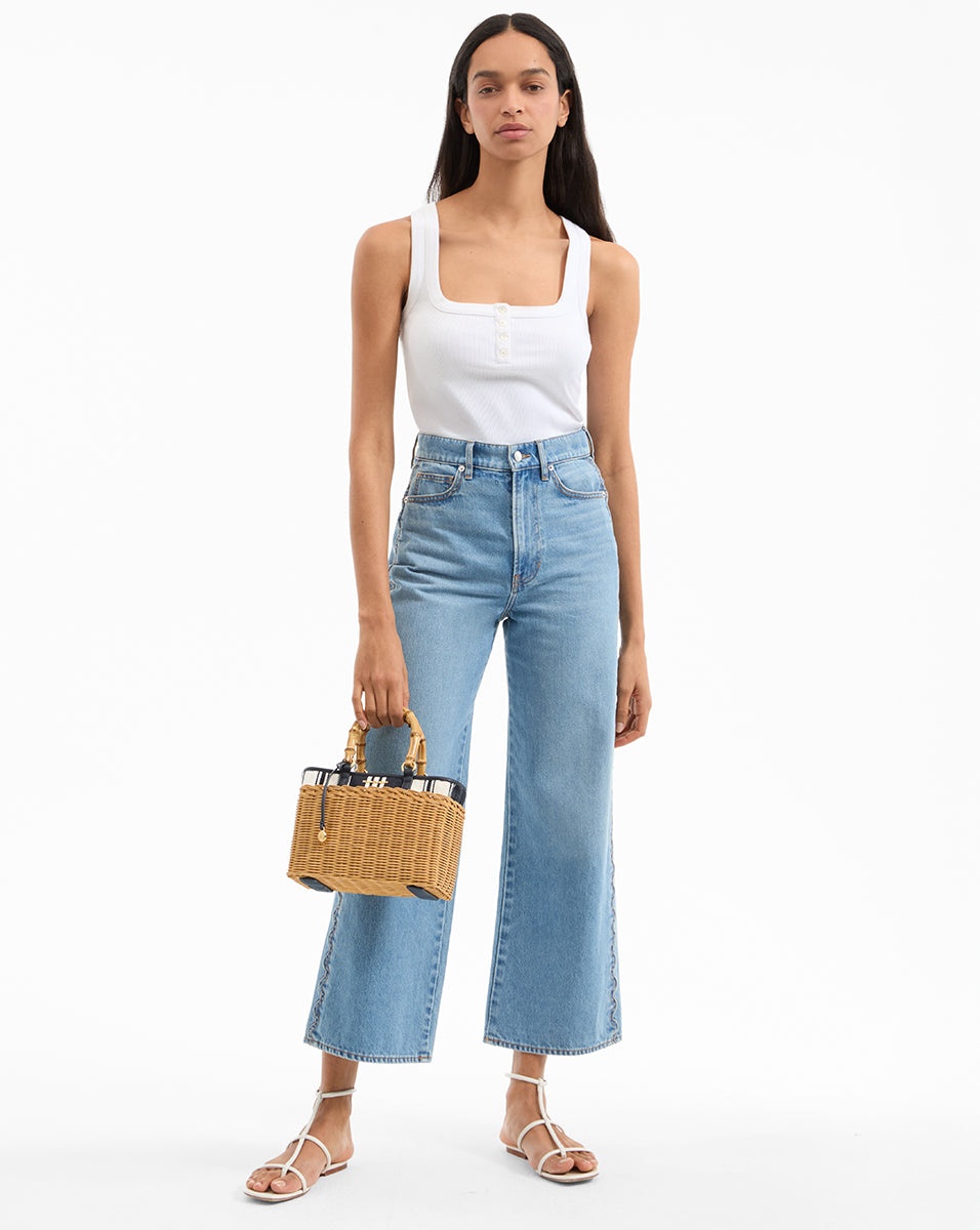 WICKER PORTO SATCHEL BAG - 6
