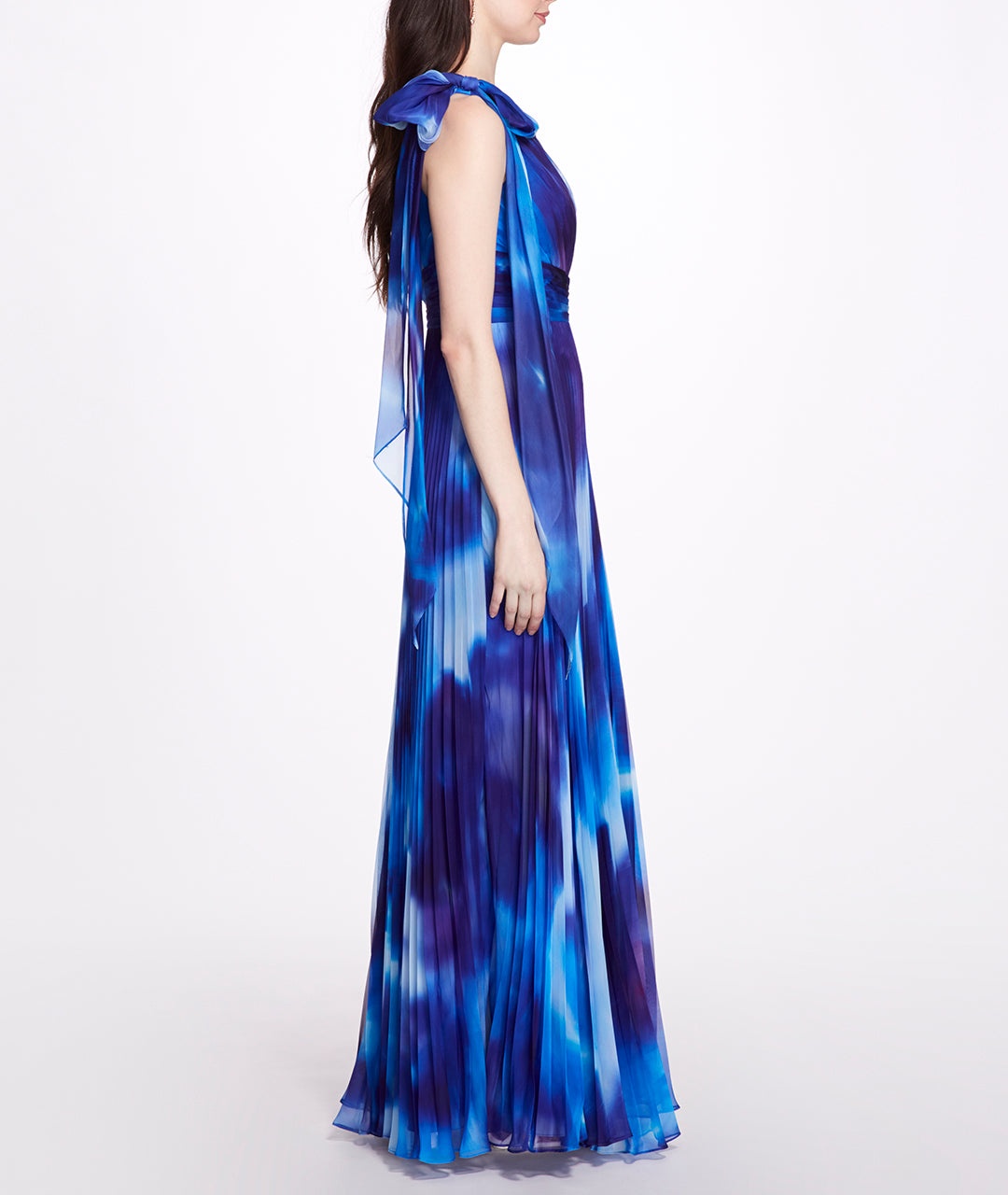 ONE SHOULDER PLEATED GOWN - 2