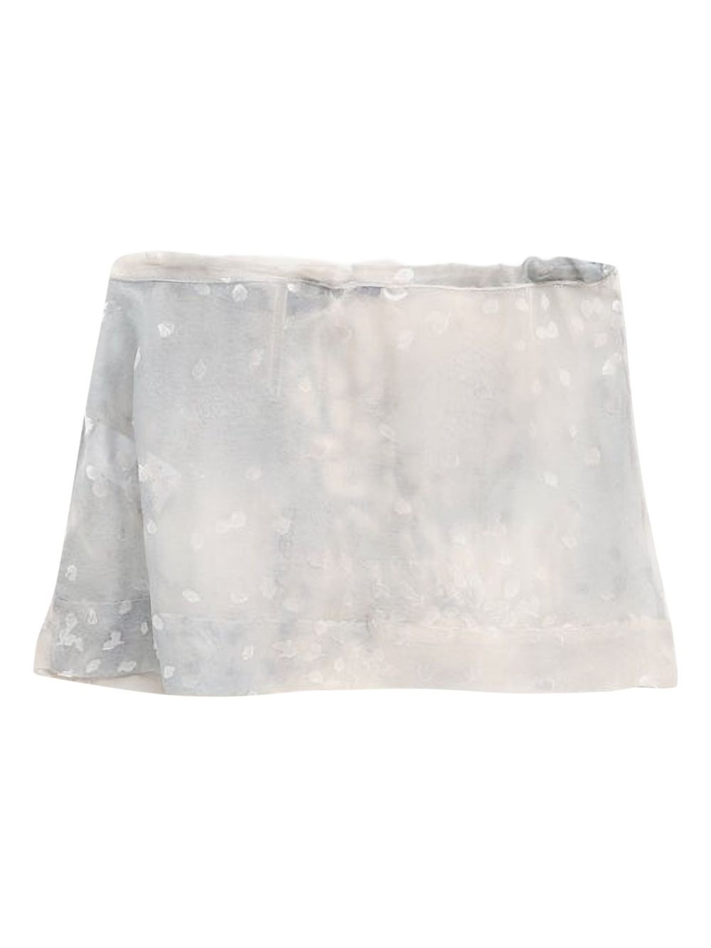 silk-blend mini skirt - 2