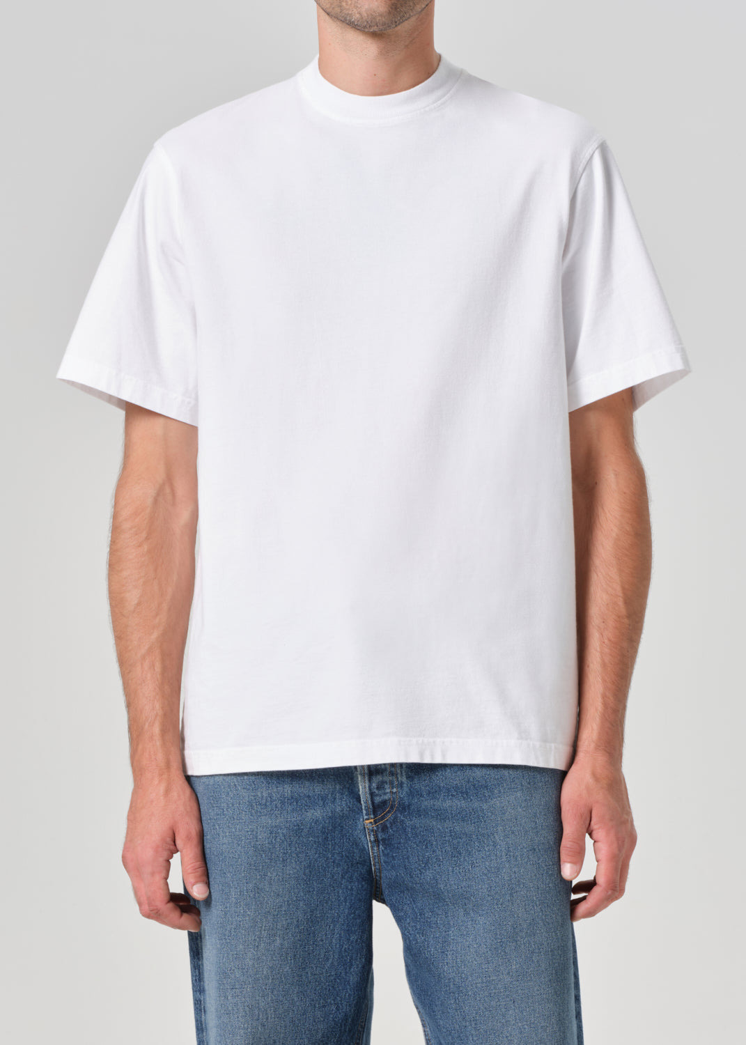ASHA MOCK NECK TEE IN WHITE - 3