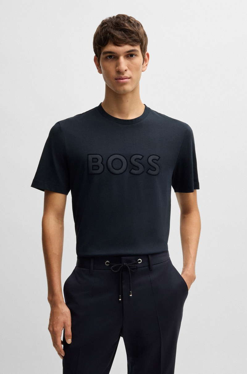 COTTON-JERSEY REGULAR-FIT T-SHIRT WITH LOGO DETAIL 2