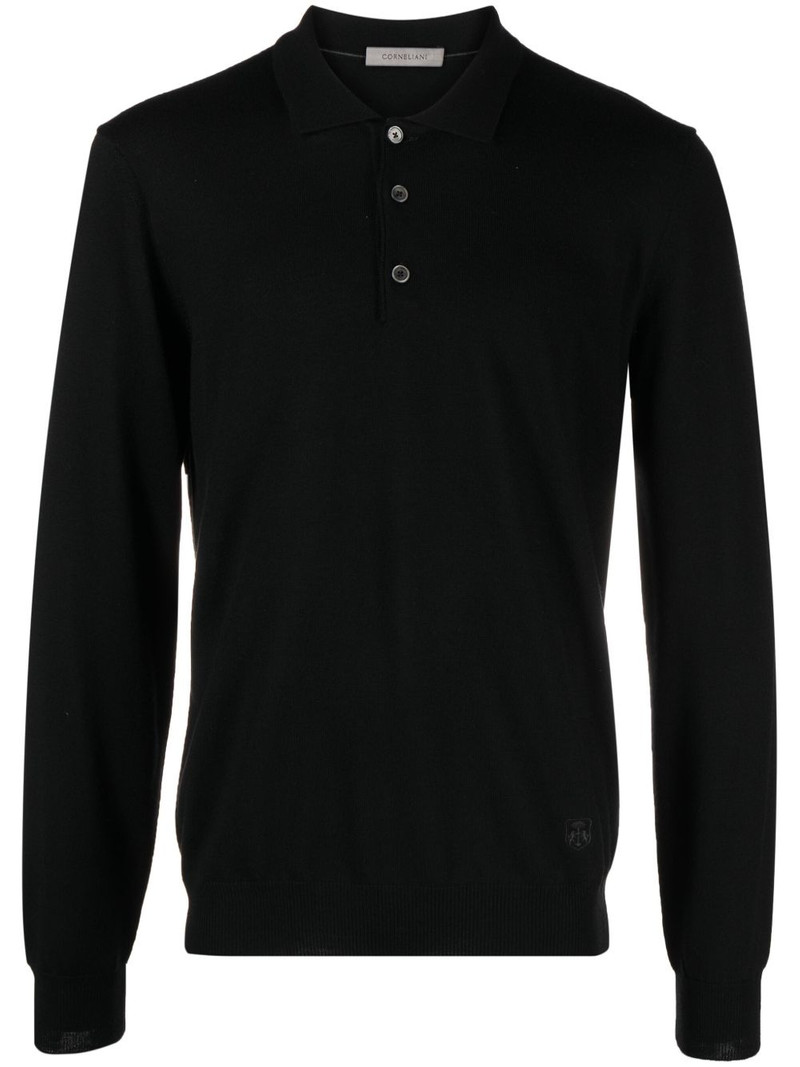 virgin wool polo sweater 1