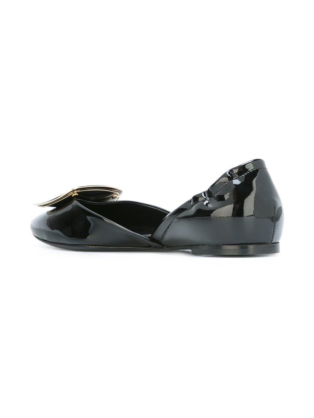 buckle detail ballerinas - 3