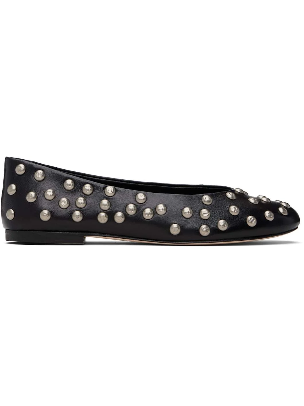 Black Bailarina Studs Ballerina Flats - 1