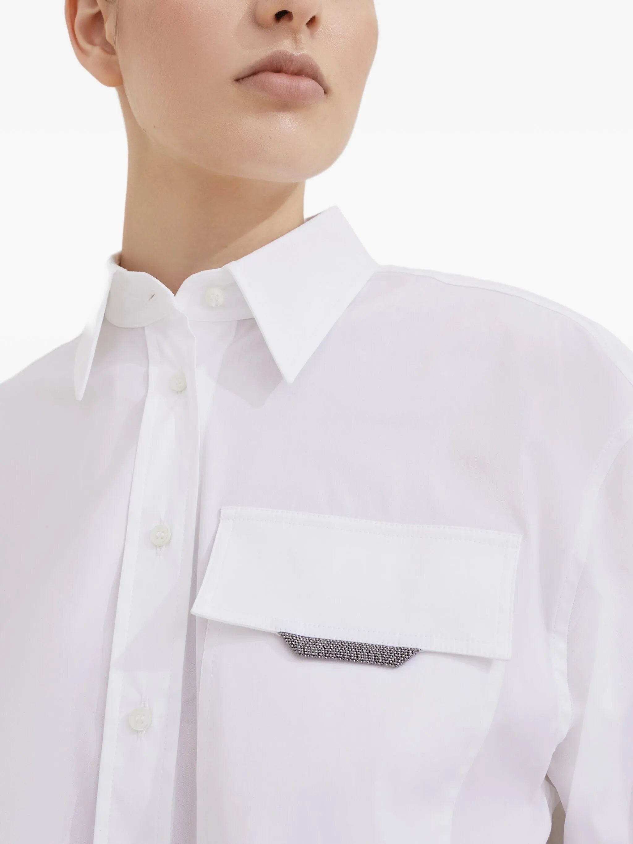 Brunello Cucinelli Long-sleeved Poplin Shirt - 3