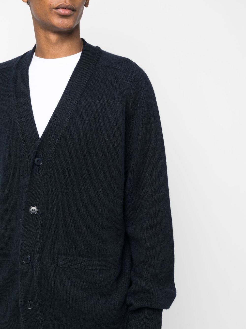 V-neck knit cardigan - 7