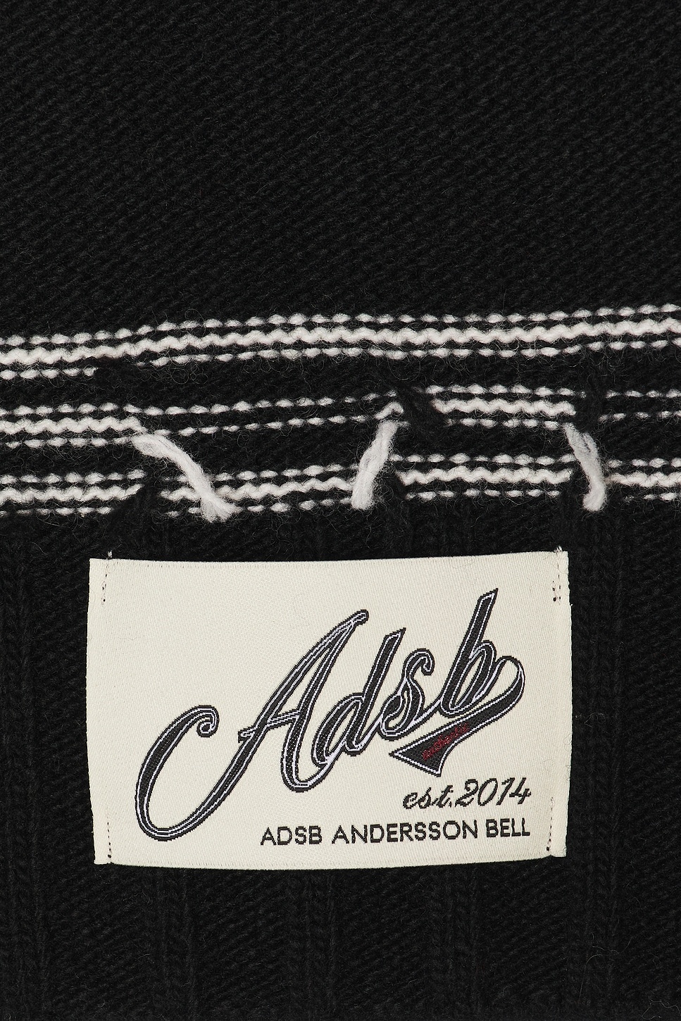 B&W Stripe Polo Sweater - 3