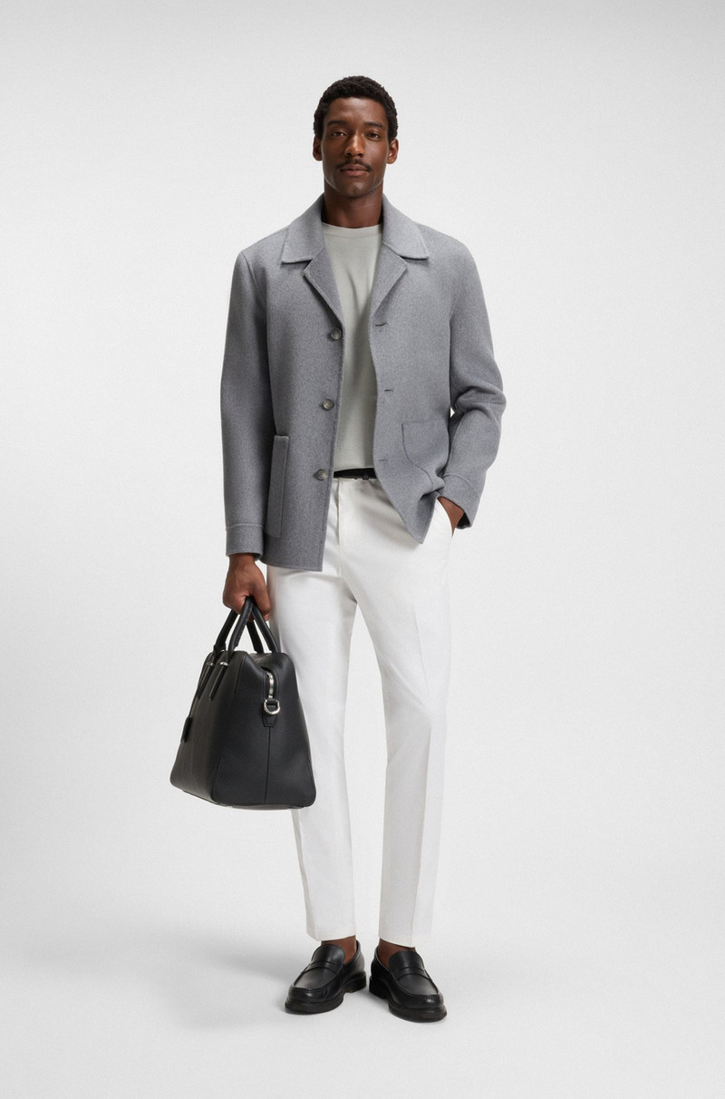 BOSS MERCERIZED-COTTON T-SHIRT WITH MICRO PATTERN outlook