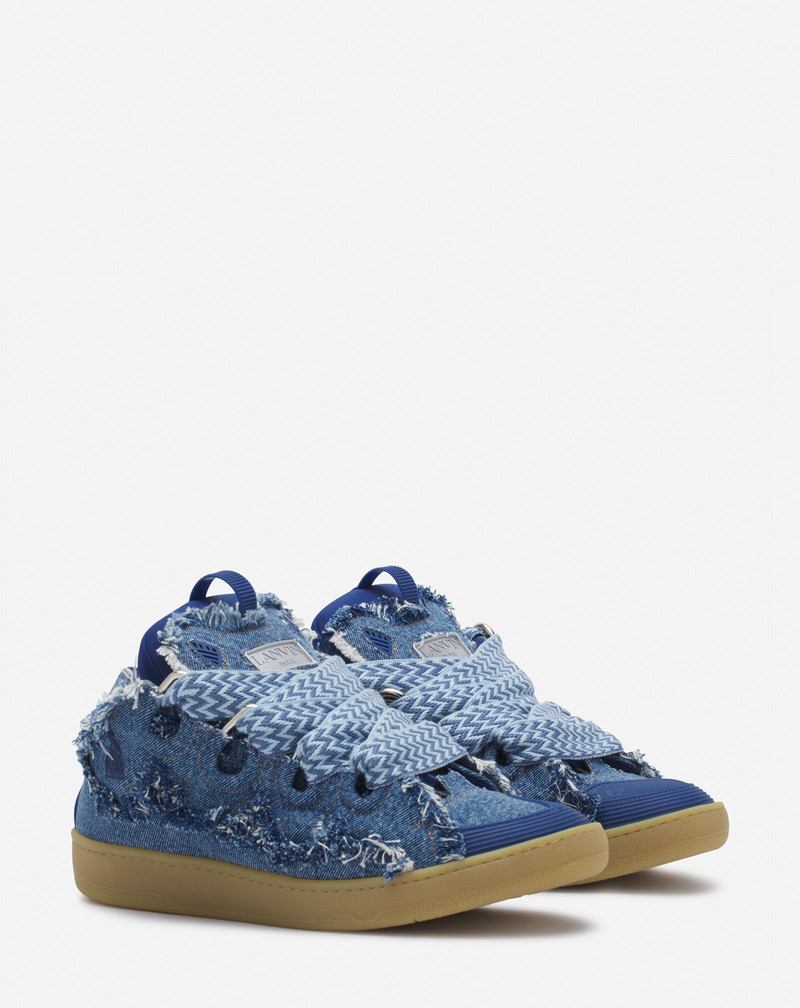 Lanvin CURB SNEAKERS IN DENIM outlook