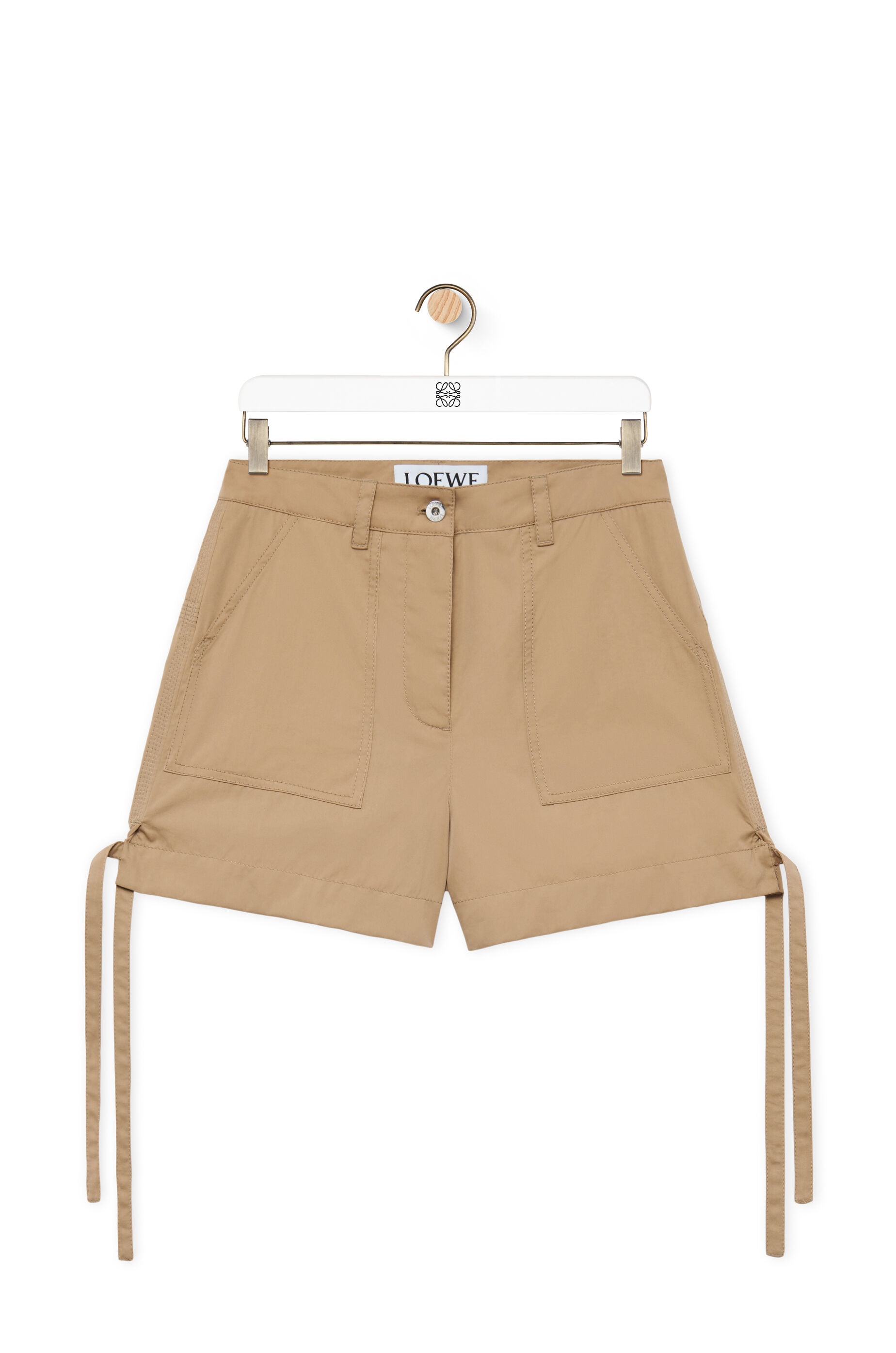 Workwear shorts in cotton and silk - 1