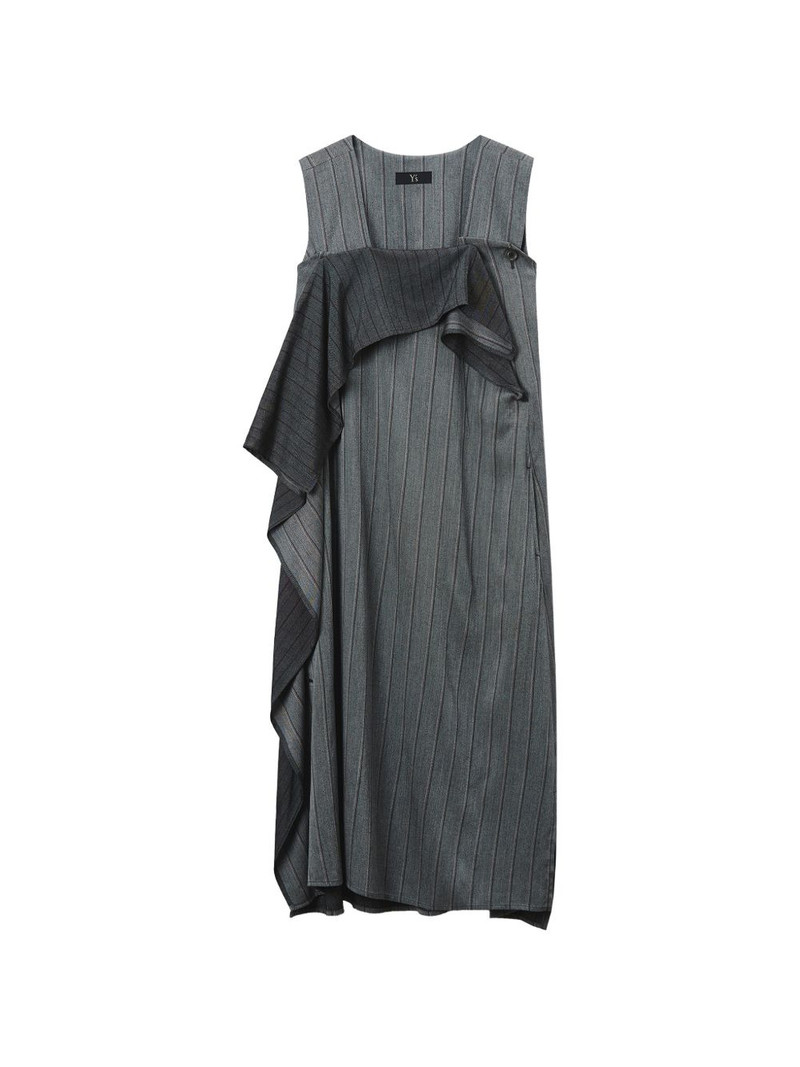 ruffle-detail striped dress 1