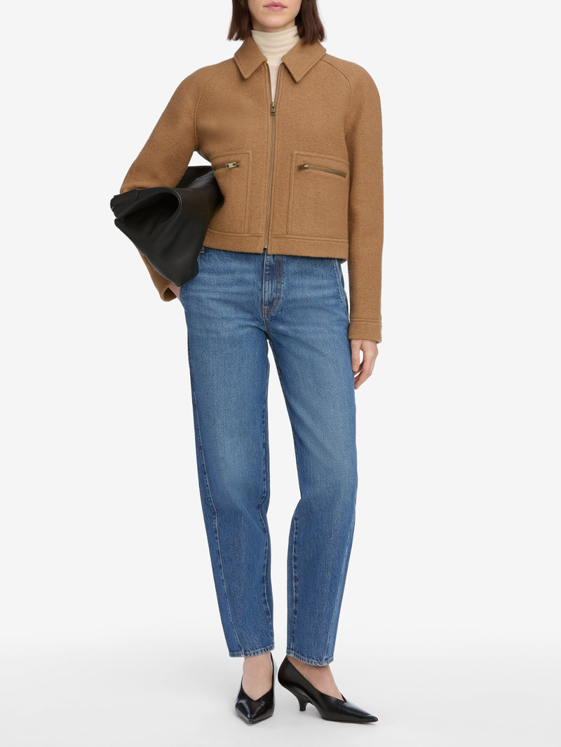 FRAME The Raglan Zip Front Jacket in Camel outlook