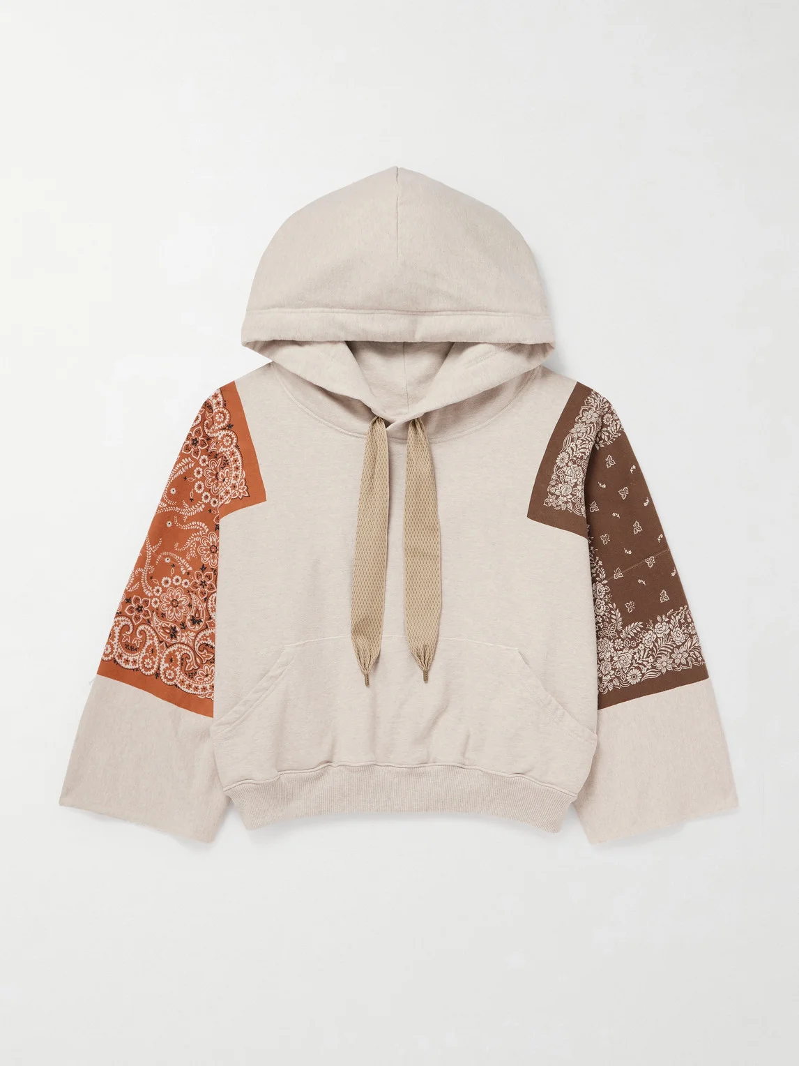 Bandana-Print Cotton-Jersey Hoodie - 1