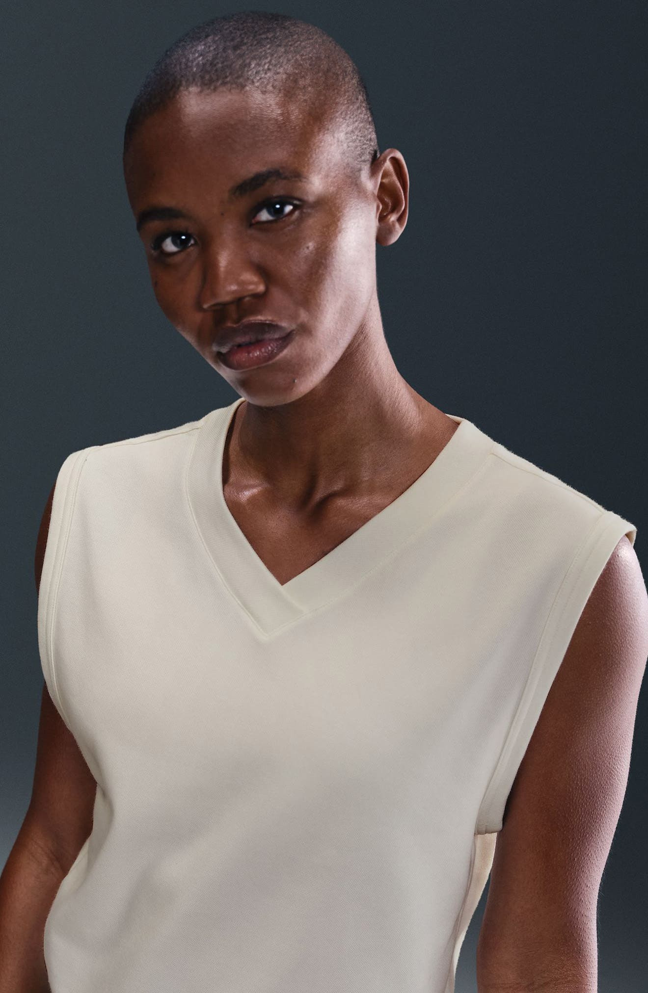 Nike V-Neck Golf Vest in Sail/Black at Nordstrom - 4