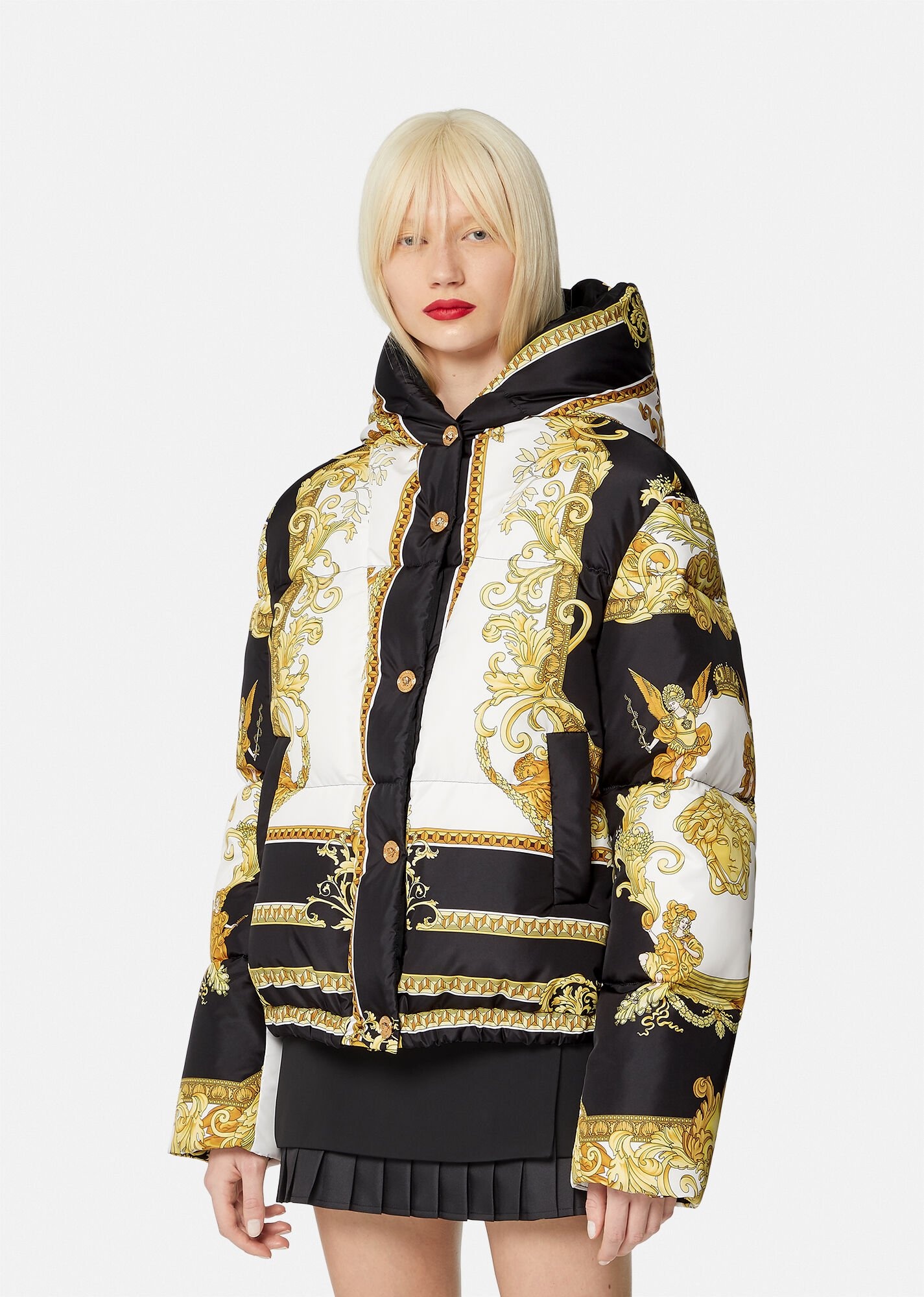 Medusa Renaissance Print Puffer Jacket - 2